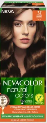 Nevacolor Natural Colors стойкая крем краска для волос 7.7 CARAMEL карамель 