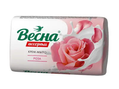 ВЕСНА ассорти туалетное мыло роза 90 г 