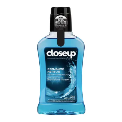 Closeup ополаскиватель для полости рта взрывной ментол 250 мл 