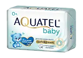 Aquatel baby крем мыло твердое хлопковое молочко 90 г