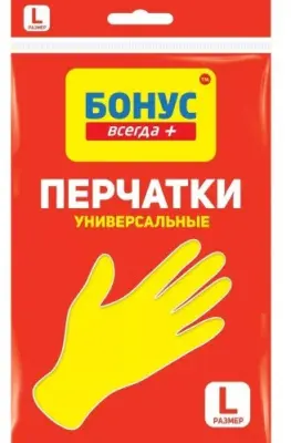 ФБ bonus перчатки латексные универсальные L 