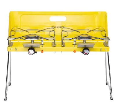 FORESTER MOBILE плита газовая туристическая складная 2-х конфорочная с пьезоподжигом 