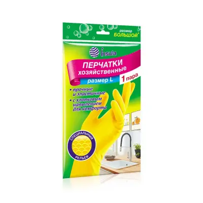 Insula перчатки хозяйственные  размер l 