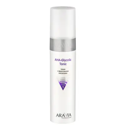 Aravia Professional тоник с фруктовыми кислотами aha glycolic tonic 250 мл 