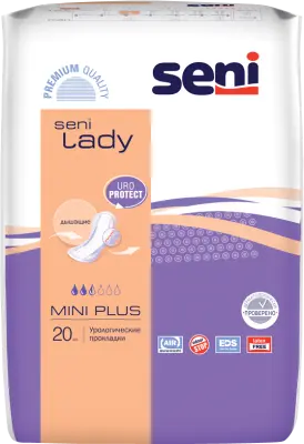 BELLA Прокладки урологические SENI LADY Mini  plus 20шт 