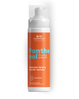 Bio cosmetolog profesional нежная пенка после загара panthenol forte масло ши 150 мл 