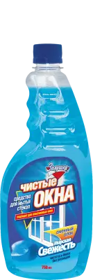 Золушка чистые окна средство для мытья окон морская свежесть 750 мл смен блок 