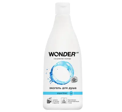Wonder Lab экогель для душа 2 в1 aqua blue 0.55 л 