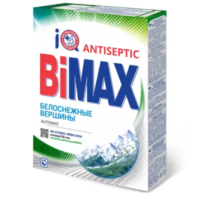BiMax автомат белоснежные вершины стиральный порошок 400 гр 