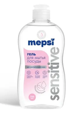 Mepsi гель для мытья посуды без запаха sensitive 500 мл 
