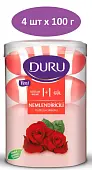 Duru 1+1 крем мыло увлажн крем роза 100гр*4*16