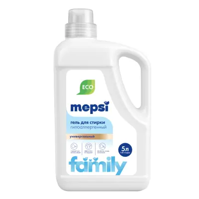 Mepsi гель для стирки гипоаллергенный универсальный family 5 л 