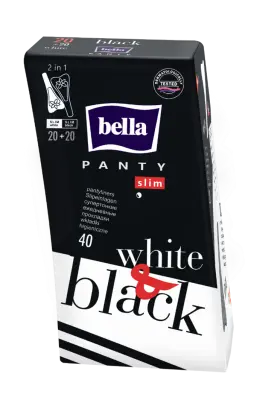 Прокладки ежедневные BELLA PANTY Slim Black&White, 40 шт 