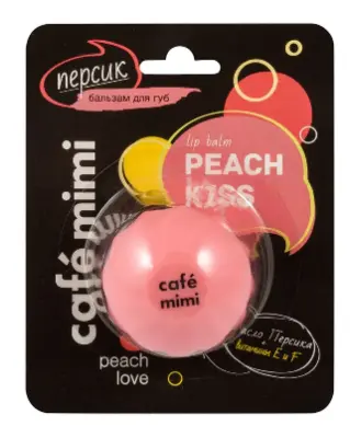 Cafe Mimi бальзам для губ персик 8 мл 