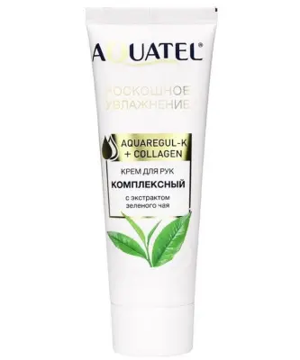 AQUATEL крем для рук с экстрактом зеленого чая 75 мл 