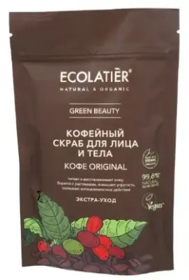 Ecolatier скраб для лица и тела кофе original 150 г 