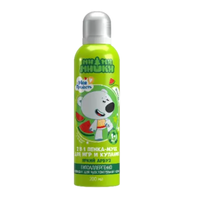 Моя прелесть пенка мусс цветная ми ми мишки зеленая 200 мл 