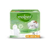 Molped ультратонкие прокладки pure soft с крылышками нормал 10шт