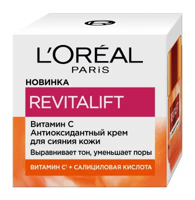 L'Oreal Paris ревиталифт витамин с крем антиоксидантный для сияния кожи 50 мл 