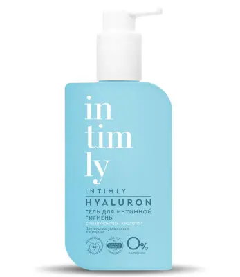 Intimly гель для интимной гигиены c гиалуроновой кислотой длительное увлажнение и комфорт 220 мл 