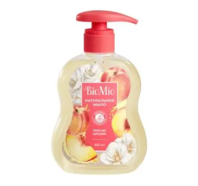 BioMio Natural Liquid Soap натуральное жидкое мыло с маслом персика 300 мл 
