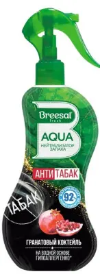 Breesal aqua нейтрализатор запаха антитабак гранатовый коктель 375мл 
