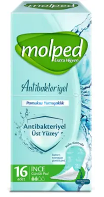 HAYAT MOLPED Ежедневные прокладки антибактериальные, 16шт 
