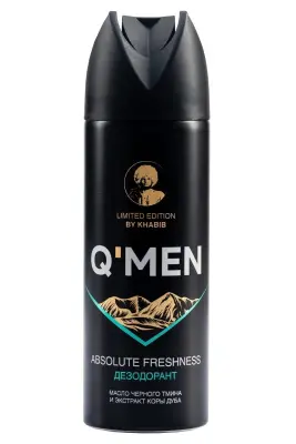 Q'men дезодорант мужской абсолютная свежесть, 200 мл 