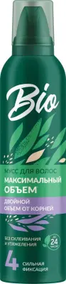 Bio мусс для укладки волос максимальный объём сильной фиксации 160 см3 