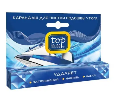 Top House карандаш для чистки подошвы утюга 32г 