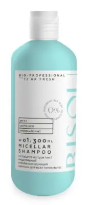 Bisou шампунь 72 Hour Fresh для всех типов волос Мицеллярный 300мл 