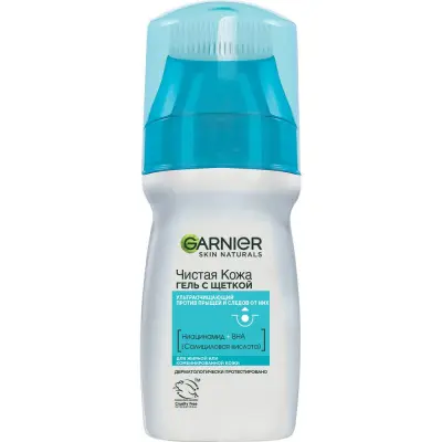 Garnier чистая кожа актив гель с щеткой 150 мл 
