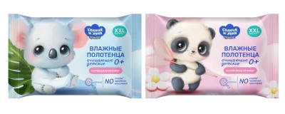 Солнце и Луна special влажные полотенца очищающие детские 0+ big-pack 42 шт 