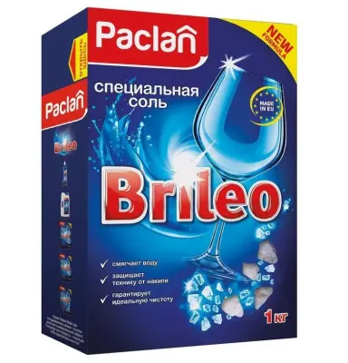 Paclan соль для посудомоечных машин Brileo 1кг 