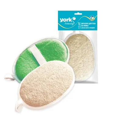 York мочалка для тела из люфы 