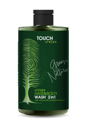 TOUCH&Relax гель для волос и тела 2 в1 green nature 450 мл 
