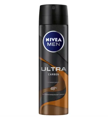 NIVEA део cпрей мужской ultra carbon антибактериальный эффект 150 мл 