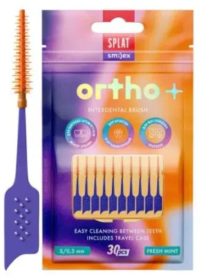 SPLAT SMILEX ORTHO межзубный ершик со вкусом мяты размер S  мягкий 30 шт 