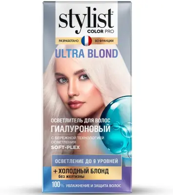 Stylist Color Pro осветлитель для волос гиалуроновый ultra blond 98 мл 