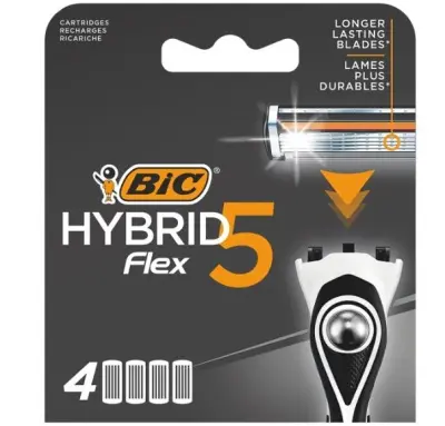 BIC FLEX 5 HYBRID Кассеты (4 шт) 
