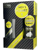 Men's Planet  Carbon 1 подарочный набор шампунь 250 + пена для бритья 200 муж