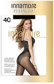 INNAMORE колготки  fleur 40 nero 4  с кружевн шорт  и ластовицей 12% эластана