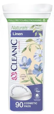 Cleanic Naturals Linen ватные диски гигиенические пилинг 90 шт 