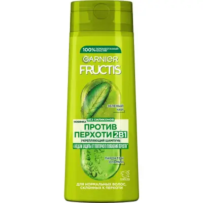 Фруктис шампунь прротив перхоти  2 в 1 400 мл 