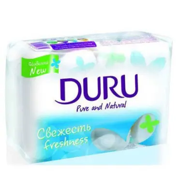 Туалетное мыло DURU Pure&Natural СВЕЖЕСТЬ/КЛАССИК, 4*85г 
