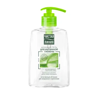 Чистая Линия нежный гель для интимной гигиены алоэ и ромашка 250 мл 