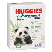 Huggies naturemade трусики подгузники 4L 9-14 кг 42 шт
