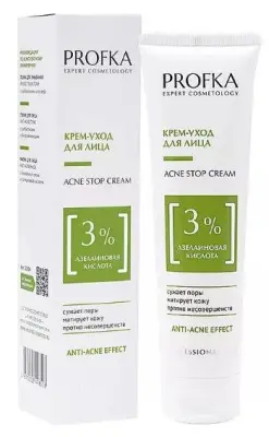 PROFKA крем уход для лица acne stop cream с азелаиновой кислотой 100 мл 
