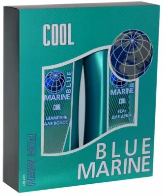 Blue marine cool под набор шампунь 250  гель для душа 250 муж mini 