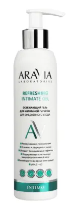 ARAVIA Laboratories освежающий гель для интимной гигиены для ежедневного ухода refreshing Intimate gel 200 мл 